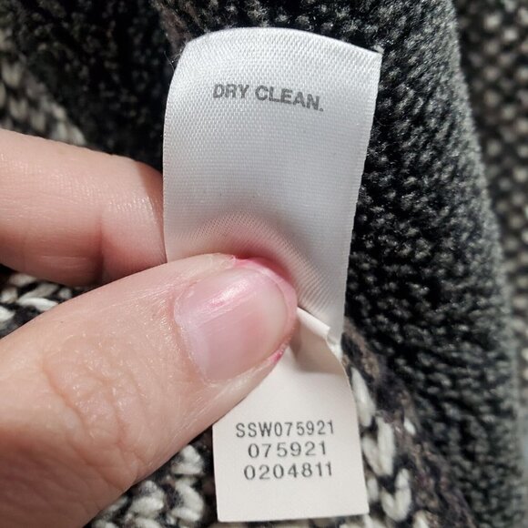 J. Jill Women's Long Button-Down Gray/Black Tweed Cardigan Sweater Pockets Sz XS - Picture 12 of 14